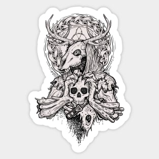 Leshy demon from witcher  slavic ancient forest Sticker